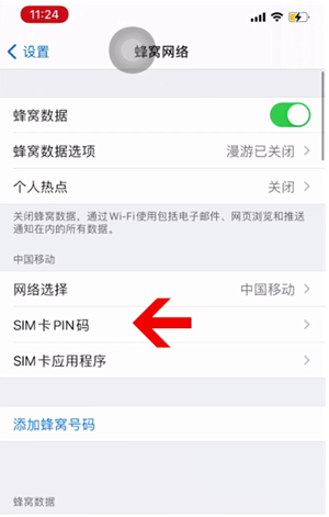 勉县苹果14维修网分享如何给iPhone14的SIM卡设置密码 