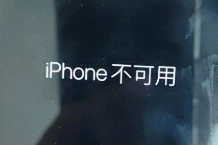 勉县苹果服务网点分享锁屏界面显示“iPhone 不可用”如何解决 