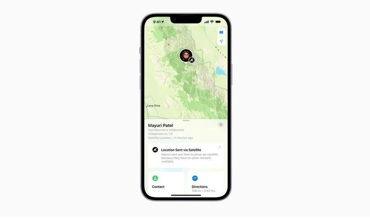 勉县苹果14维修分享iPhone14系列中 FindMy功能通过卫星分享位置方法教程 